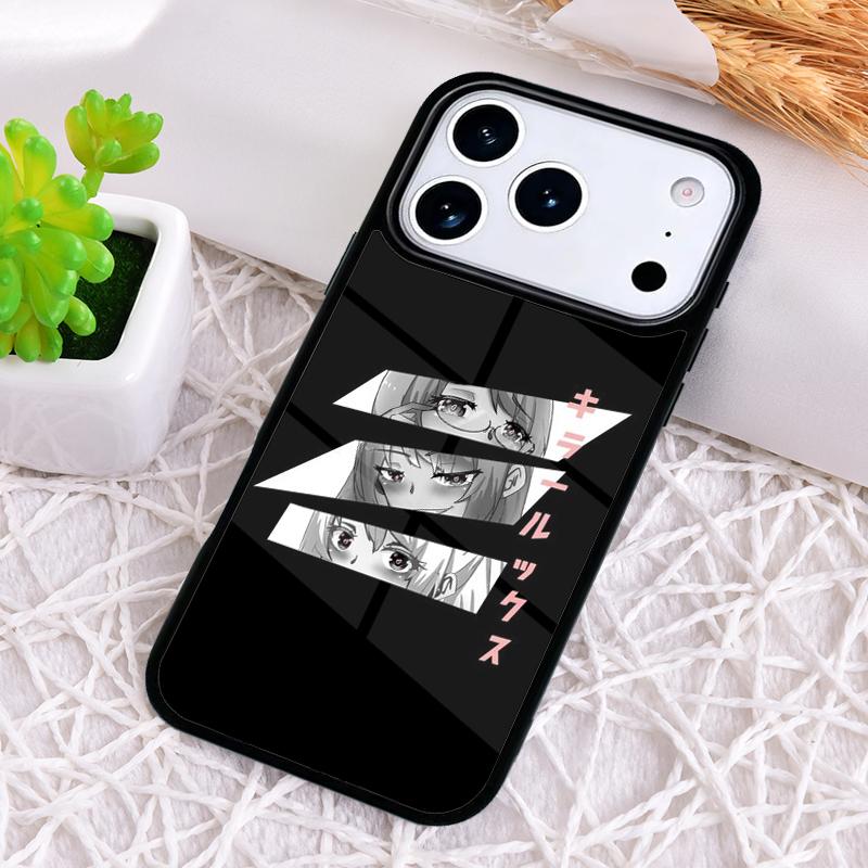 Sad Girl Japanese Anime Shockproof Phone Case for iPhone 17 Air 16e 15 11 12 14 13 Pro Max Cover Coque