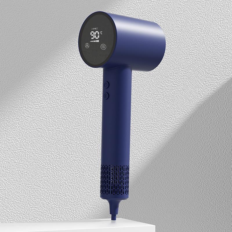 High-Power Fast Drying Hair-Friendly Brushless High-Speed Negative Ion Hair Dryer Digital Display Dryer - Single Nozzle