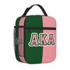 AKA Sorority Gifts Lunch Box Reusable Oxford Tote Bag Large Capacity Cooler Thermal Lunch Bags for Women Men Travel Work Picnic