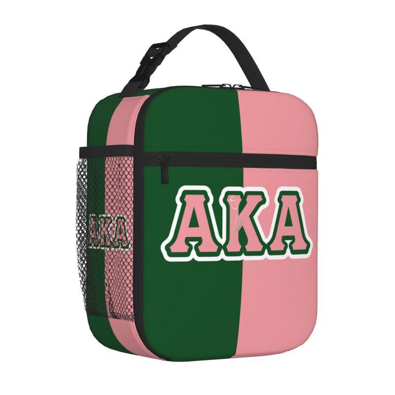AKA Sorority Gifts Lunch Box Reusable Oxford Tote Bag Large Capacity Cooler Thermal Lunch Bags for Women Men Travel Work Picnic