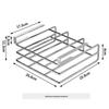 Ourunzhe Stainless Steel Under-Cabinet Double-Layer Cutting Board Holder
