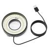 USB Powered Portable LED Rings Light With Polarizing Function For Microscope Observation 72 Bulbs High Brightness Uniform