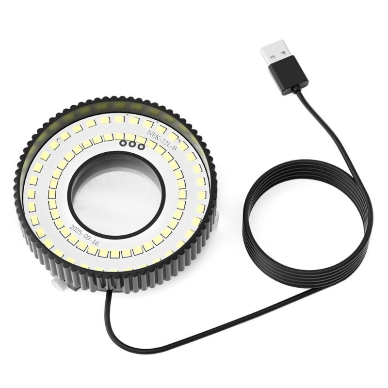 

Compact Lightweight Polarizing Microscope Light With 72 High Brightness LED Bulbs USB Powered For Various Applications 1