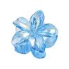 Gradient Frangipani Hair Clips Transparent Color Plumeria Disk Hair Shark Clip Ins Style Sweet Hair Clip Flower Hair Clip