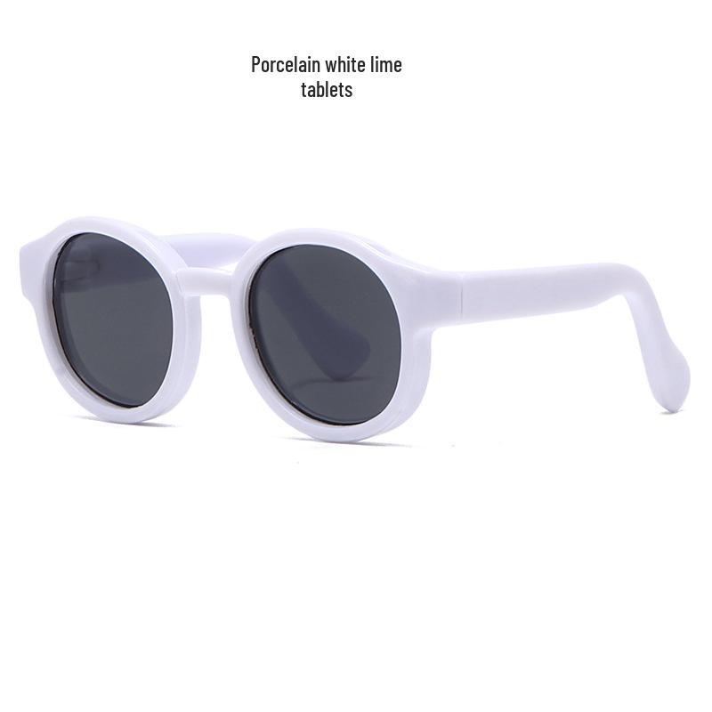 Labubu Cotton Doll with Sunglasses - 10cm Figurine Accessory, Multi-Color Glasses, Round Mirror for Small Dolls.