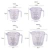 1 stücke 150/300/1000 ml Kunststoff Messbecher mit Messbecher und Griff Transparent Mischbecher Spitze Mund Krüge Werkzeuge küche Zubehör
