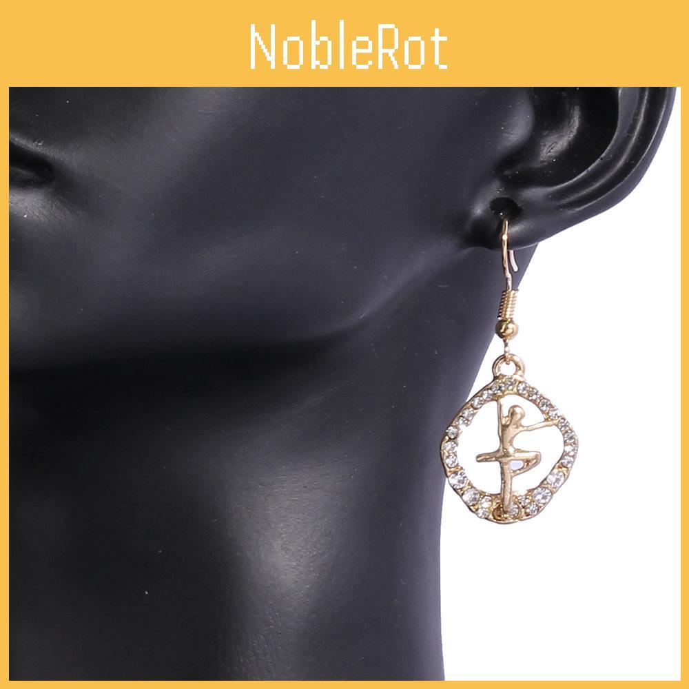 Alloy Trend Fashion Rhinestone Angel Dangle Earrings For Womens Casual Style