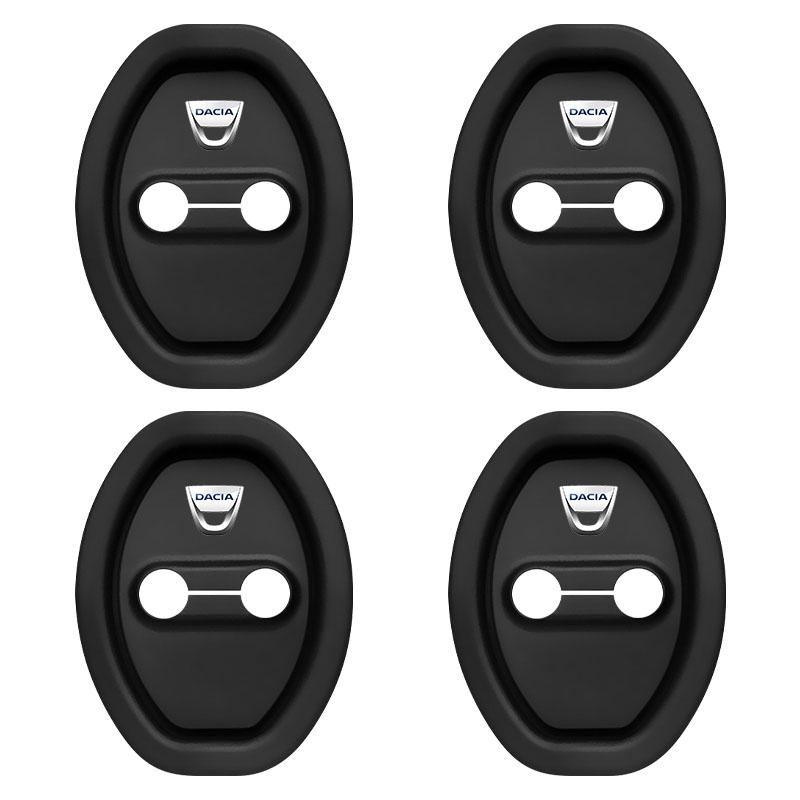 4Pcs Car Door Stopper Cover Door Lock Protective Covers For Renault Dacia Megane 1 2 3 4 CC Laguna 2 3 Coupe Clio 4 Laguna Logan
