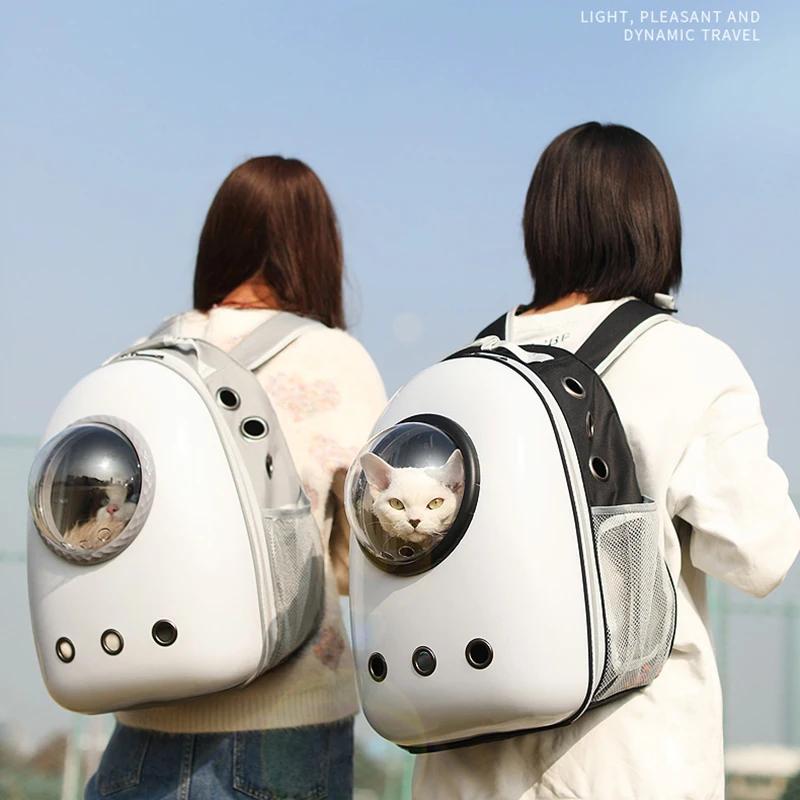 High Quality Pet Cat Carrier Backpack Cat Space Capsule Window Transport Carrying Breathable Travel Bag Bubble Astronaut