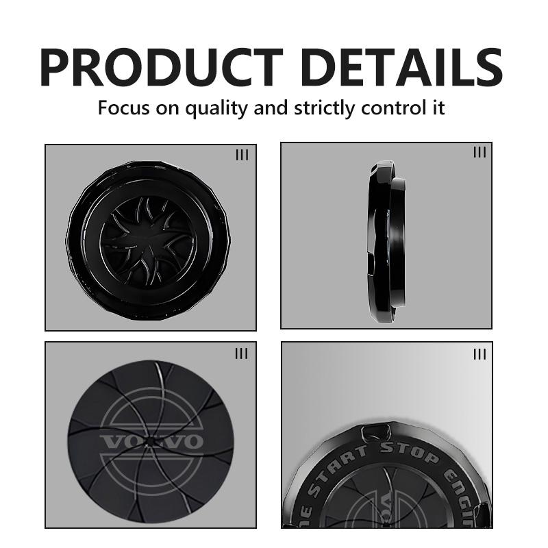 Car One-Click Start Button Cover Ignition Anti-scratch Protect Cap For Volvo AWD V50 S60 XC60 S40 XC40 XC90 V60 S80 S90 V90 C30