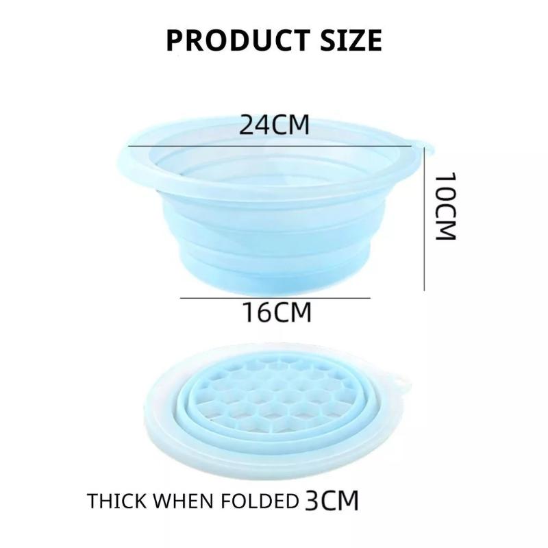Silicone Collapsible Slow Feeder Pet Bowl Food Safe Material Anti Choking Design For Outdoor Trips Home Daily Use