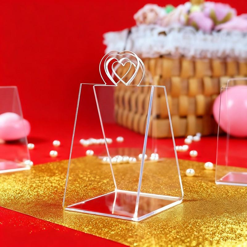 

13 шт. Прозрачная свадебная коробка для рук для вечеринки по случаю дня рождения, акриловая роскошная треугольная подарочная коробка, подарочные коробки на День святого Валентина, корзина для сахара 4.5*5.5*9.5cm style03