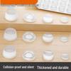Self-Adhesive Silicone Anti-Collision Beads: Transparent Door Handle & Toilet Lid Shock Absorbers