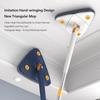 360 ° Rotating Triangular Mop, Retractable and Adjustable Household Floor Cleaning Mop, Window Floor Squeezing Mop, Household Rotating Cleaning Tool