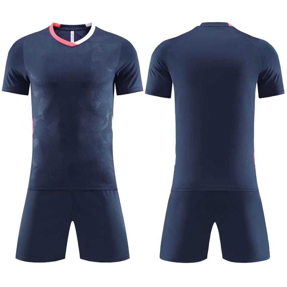 2025 children's football jersey set, men's game jersey summer training printed double-sided pockets, short-sleeved football jersey