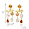 Elegant Asymmetrical Baroque Pearl Earrings - European and American Niche Design