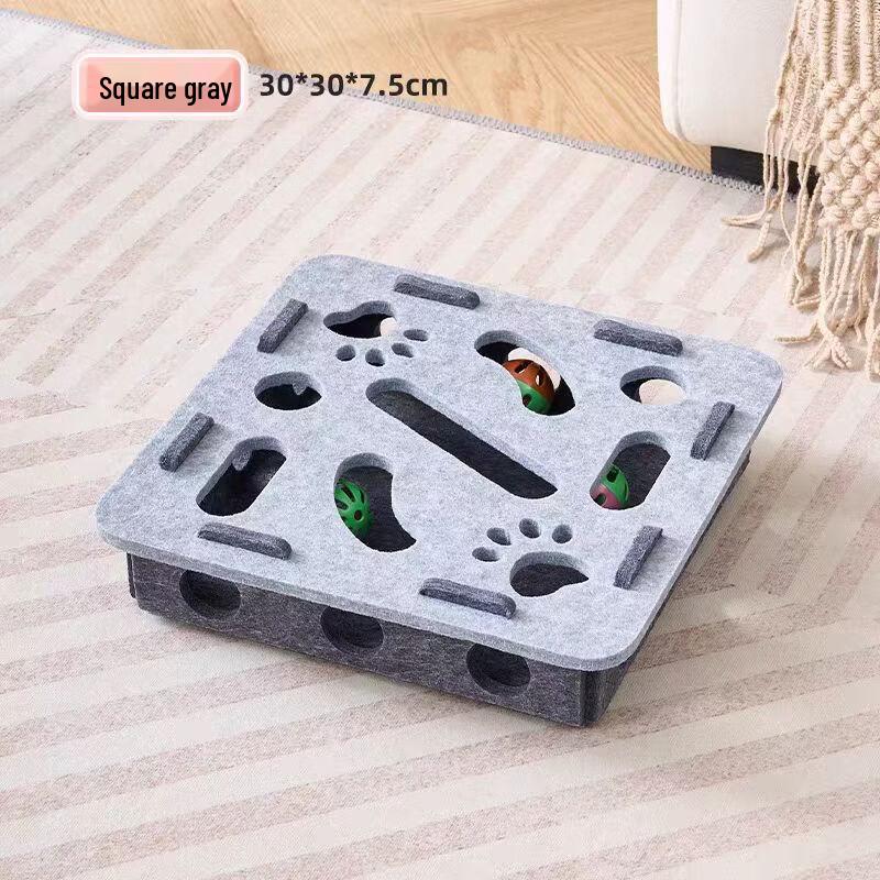 Sange Cat Felt Maze Toy with Bell Balls