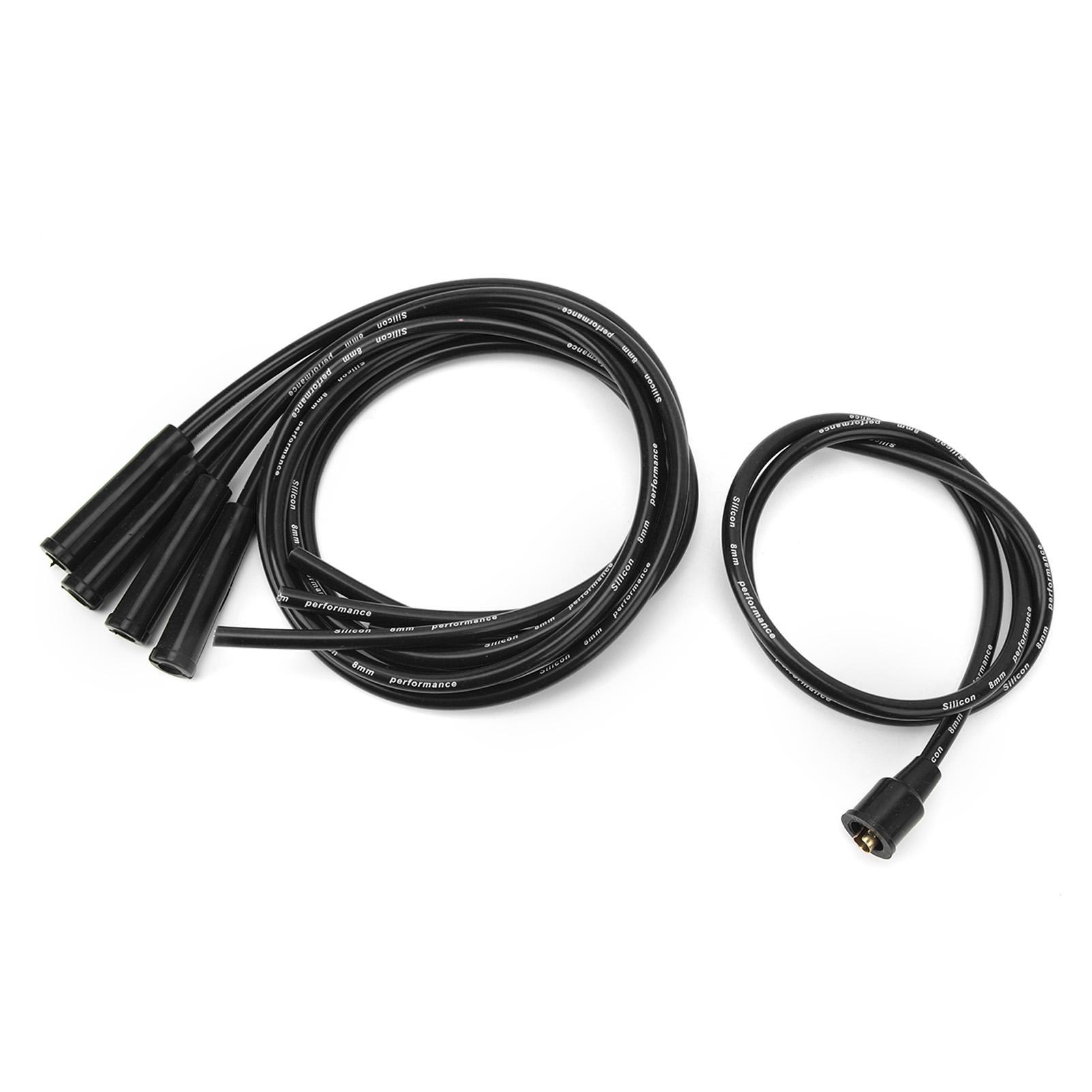 

8mm Wire 1m Length High Efficiency Stable Ignition Wire Set for 4 Cylinder Cars