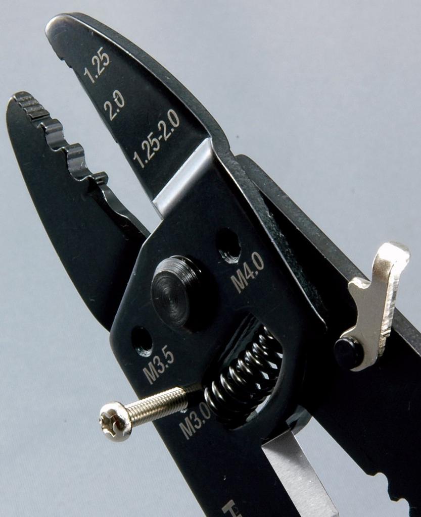 HOZAN Crimping Tool (for Bare Crimp Terminals and Insulated Crimp Terminals) Crimping Pliers with Screw Cutter and Stripper for Automobile