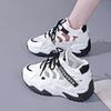 Dad Shoes Perforated Mesh Shoes Breathable Student Sports Shoes Casual Sandals Thick-soled Shoes