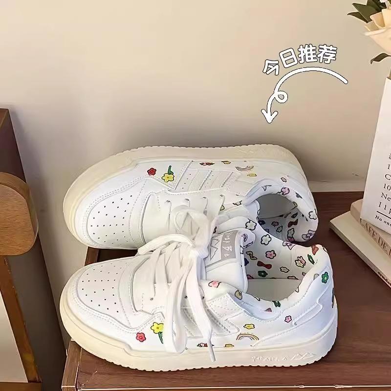 Platform white shoes women's summer casual sports shoes versatile board shoes women's shoes