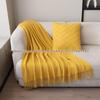 Super Soft Knitted Throw Blanket for Sofa, Office, Nap, Hotel, Bed Runner, or Living Room.