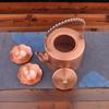 2L, Pure Copper Tea Kettle, Handmade Red Copper Pot, Large Capacity Uncoated Copper Teapot, Vintage Boiling Kettle, Home Tea Set