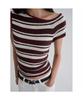 8SECONDS Striped Pullover Brown
