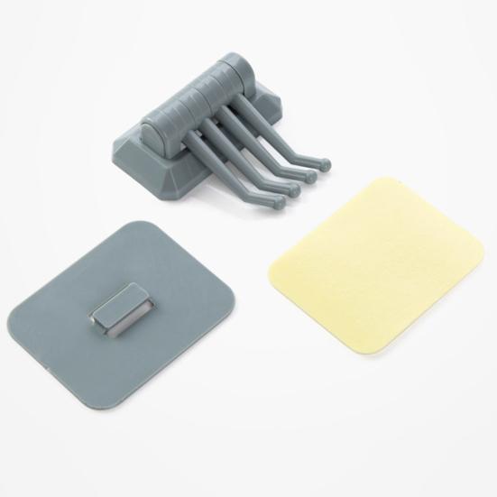Rotary Self-adhesive Wall Trackless Hook Kitchen Bathroom Door Towel Bag Rack