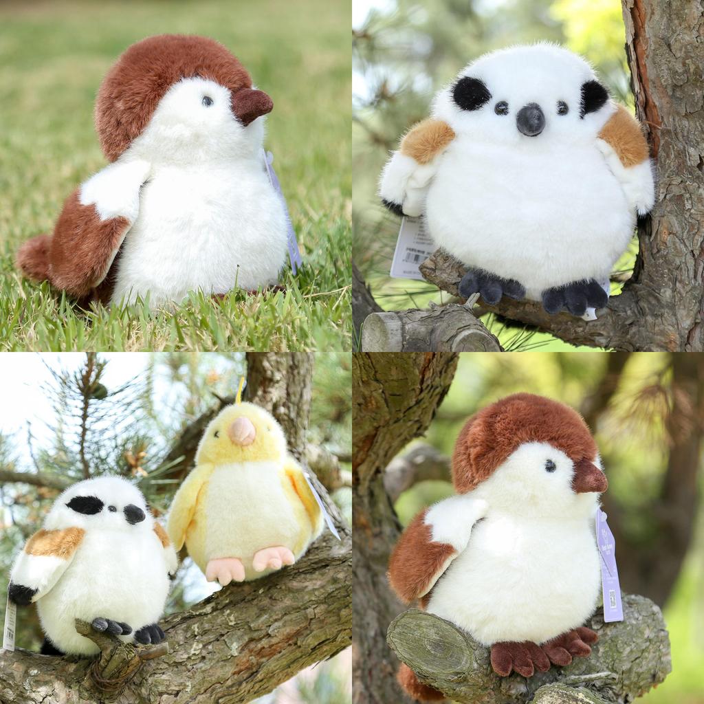 Peluche d'Animal Petite Collection d'Oiseaux Avec Remplissage en Coton PP Pour Cadeau d'Enfant