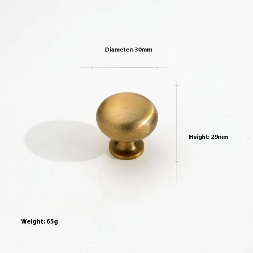 1Pcs New Single Hole Antique Drawer Knob Vintage Multi-size Cabinet Handle Round Luxury Door Handle Pulls Furniture Accessory