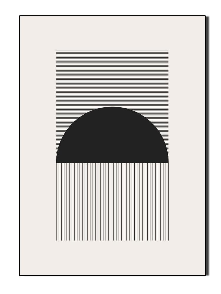 

Абстрактное современное искусство, геометрические фигуры, постер, холст, картина, черный, белый цвет, настенное искусство для гостиной, украшение дома, фреска 21x30cm No Frame