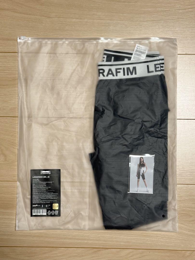 

[Б/У] Черные леггинсы LE SSERAFIM Kazuha