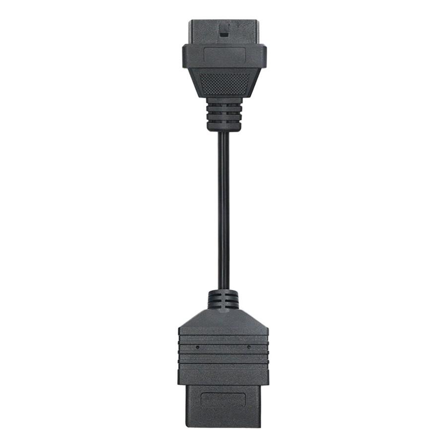 For Toyota 17pin to 16pin OBDII Extension Cable Connector Adapter