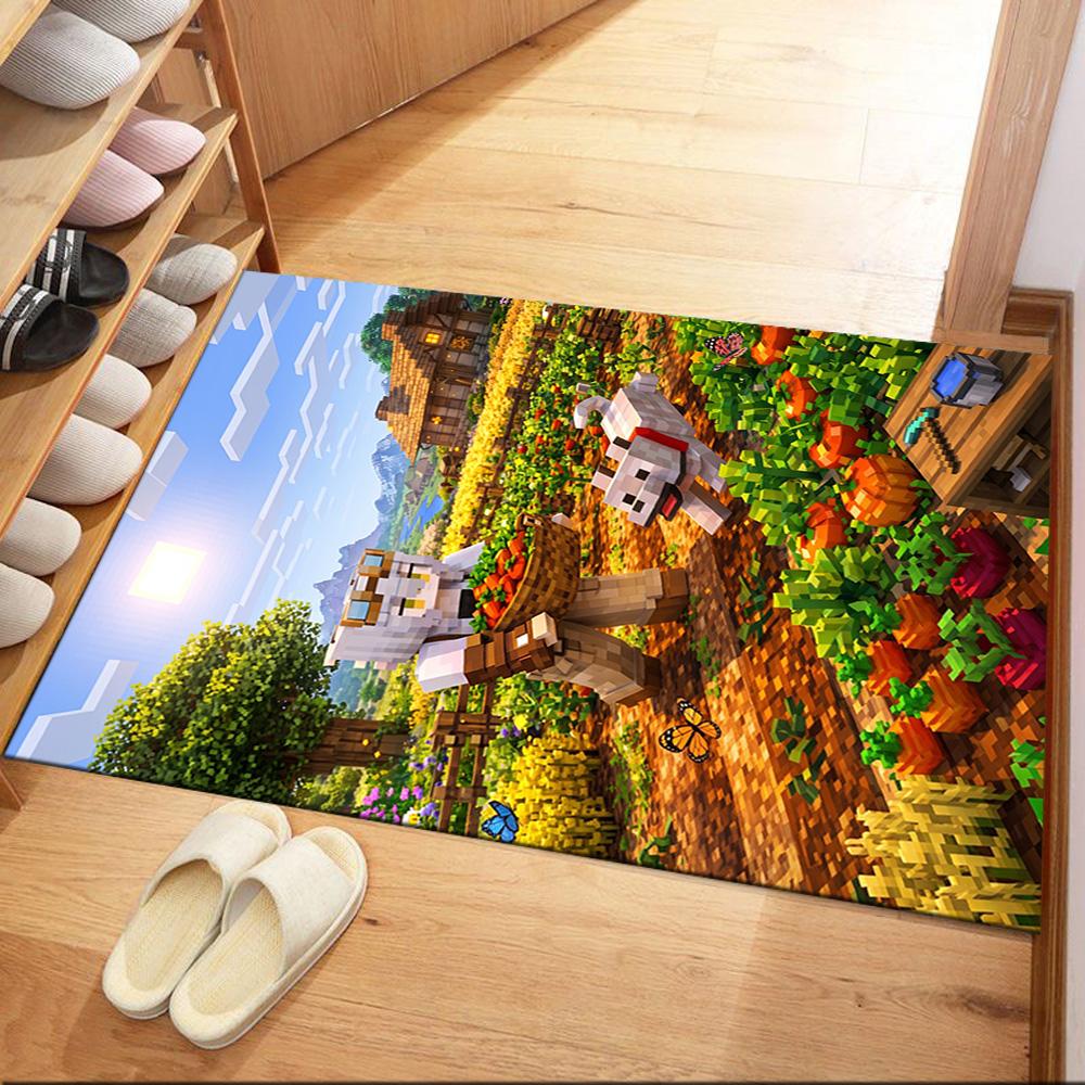 Minecraft 333 Area Rug Suitable for Kitchen Decorate room Living Rooms Entryway Anti-slip Rug Decorate Offices Spiritual Gift