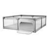 Cercadinho para Bebê, Cercadinho Grande para Crianças Pequenas 2000 x 1490mm, Parque Infantil com Cercado para Bebê Interno/Externo com 50 Bolas Oceânicas, Porta com Zíper e Malha Respirável, Sem Frestas