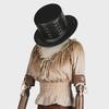 Unisex Halloween Plague Doctor Punk Hat - European/American Style PU Magic Hat for Costumes and Dance Accessories