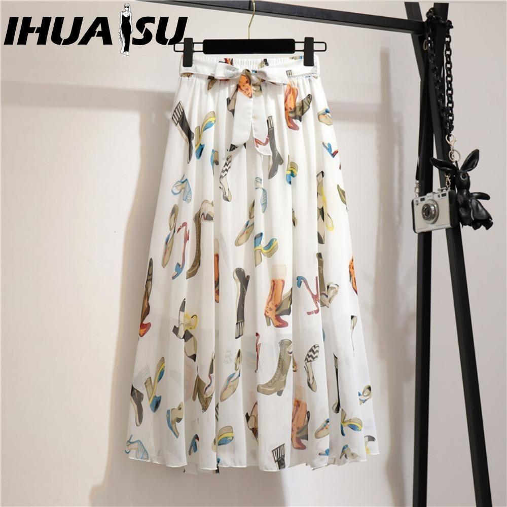 

IHUASU 17 цветов Женская модная повседневная летняя весенняя юбка one size