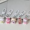 Cute Cartoon An imal Keychain Resin Charm Creative Friendship Keyring Perfect Gift For Friend And Couples