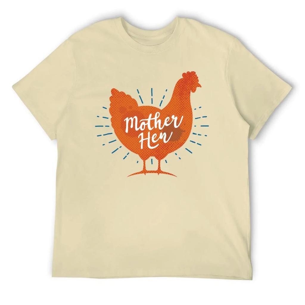 Muttertag Hühnermutter Hühner Mama Damen T-Shirt Rundhals Bewegen Humor Grafik Top Tee Kreative Aktivität Wettbewerb USA S