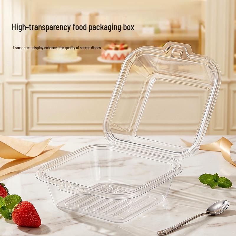 Disposable Transparent Tiramisu & Mousse Cake Packaging Box