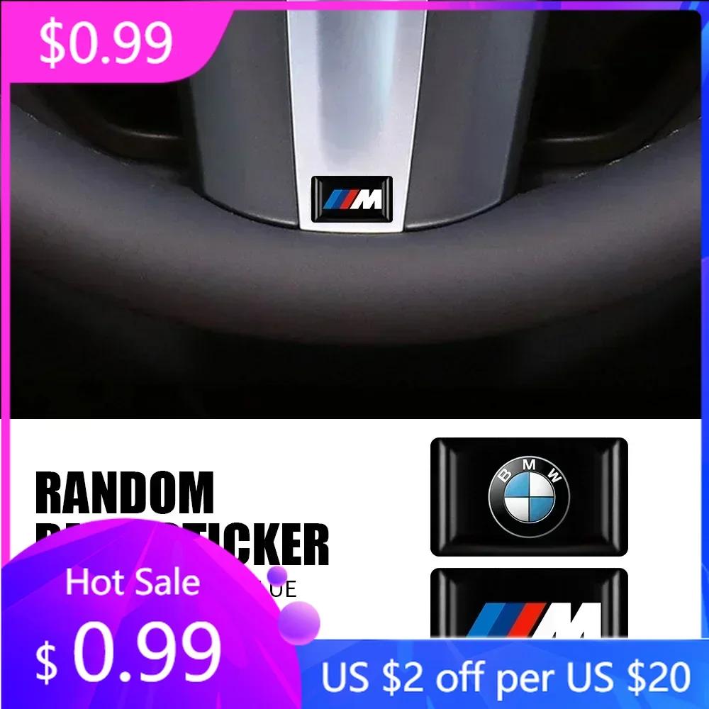 2025 10/20Pcs Car Styling 3D Emblem Epoxy Decoration Stickers For Bmw M Performance Alpina X1 X3 X4 E87 E36 E46 E90 E39 F10