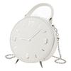 Schultertasche für Damen PU-Leder Wasserdicht Moderne Uhr Handtasche Kleine Handy-Geldbörse mit 2-Wege-Riemen für den täglichen Gebrauch