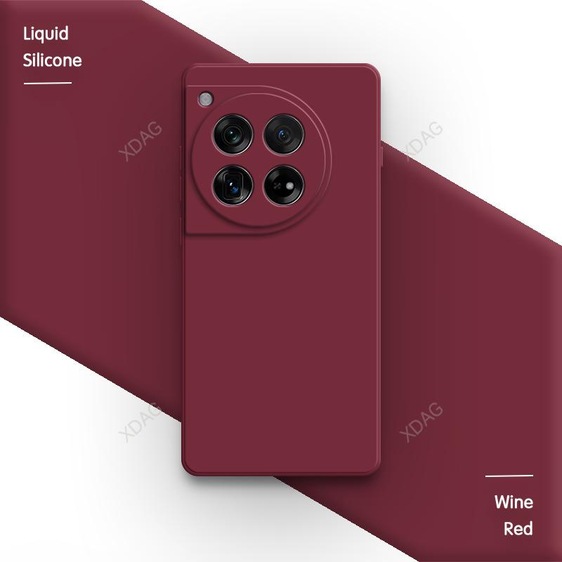 Αρχική Μαλακή Θήκη Κινητού για OnePlus 12 12R 5G Funda Τετράγωνη Αντικραδασμική Υγρή Σιλικόνη Προστασία Κάμερας Υψηλής Ποιότητας Πίσω Κάλυμμα