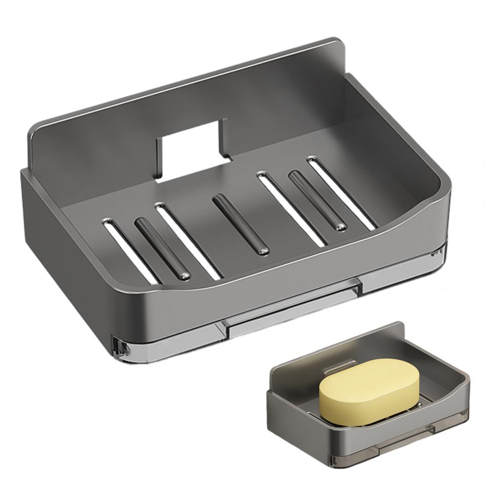 Bathroom Soap Holder Without Drilling Bathroom Shower Storage Soap Tray Mesh Rack Wall Soap Dish Organizer Bathroom Accessories