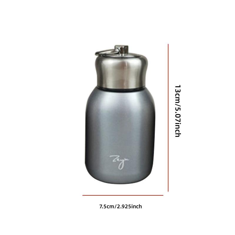 1Pc 300ML Fashion Mini Coffee Vacuum Flask Lovely Stainless Steel Thermos Portable Travel Water Bottle with Lid Cups