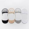 Ladies Lace Flower Soft Casual No Show Non-skid Boat Socks Women Invisible Silicone Socks