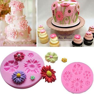 3D Flower Silicone Molds Cake Candy Chocolate Baking Mold BPA-free Pastry Baking
