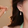 Water Droplet Shaped Earrings New Two Ways To Wear Simple Design Personality Simplicity High-End Feeling Earrings Accessories