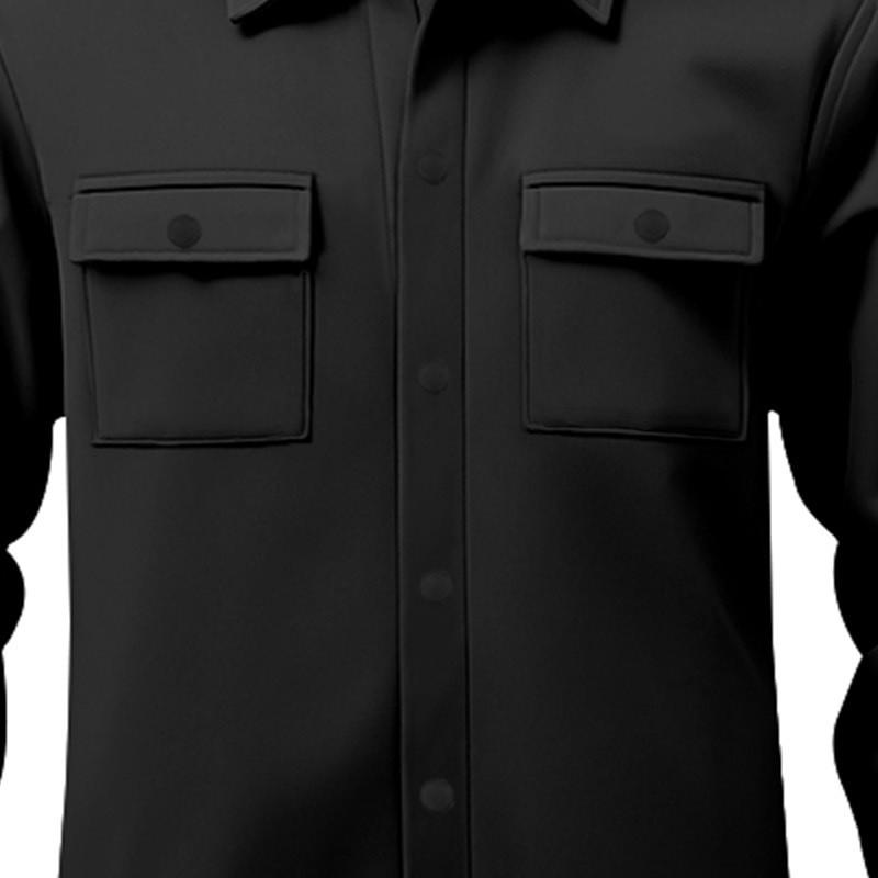 Mens Casual Fleecelined Jacket With Multiple Pockets For Autumn Warmth And Urban Style